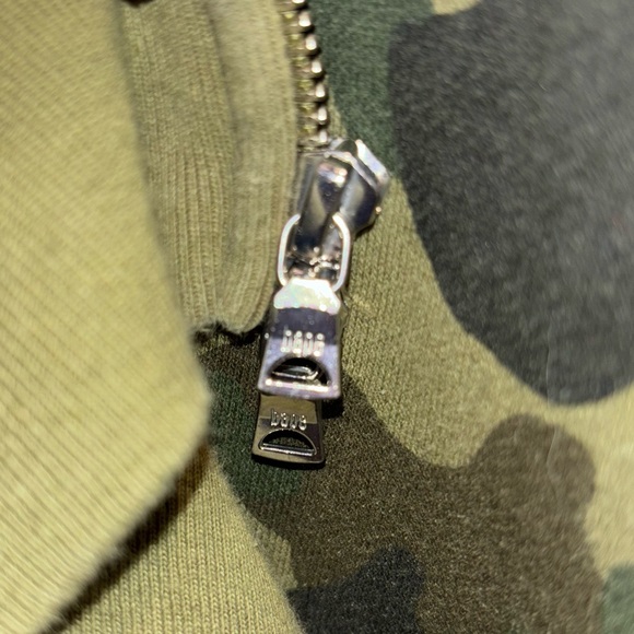 BAPE PONR 1ST ABC CAMO SHARK FULL ZIP HOODIE MENS IN GREEN - Size XXL - Picture 9 of 9